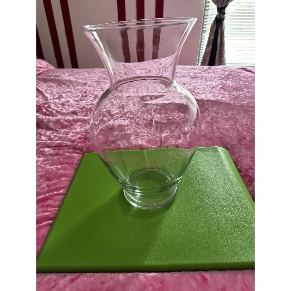 Glass Vase Clear Classic Home Decor Floral Arrangements